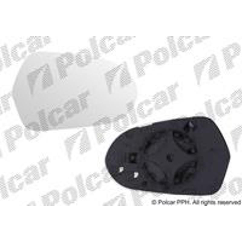 POLCAR Sklo vonkajšieho zrkadla s držiakom 13E1556E