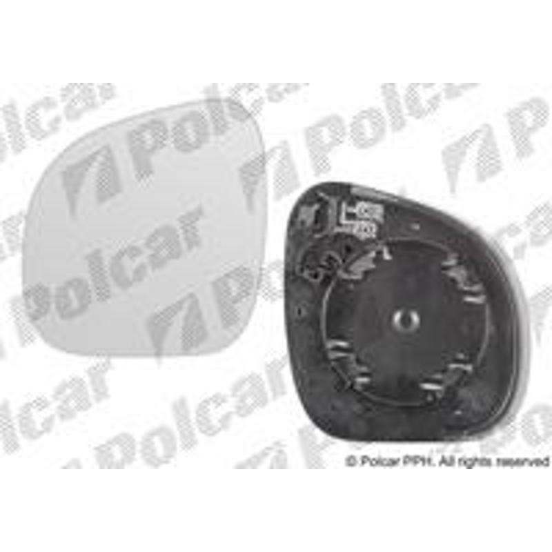 POLCAR Sklo vonkajšieho zrkadla s držiakom 2315547E