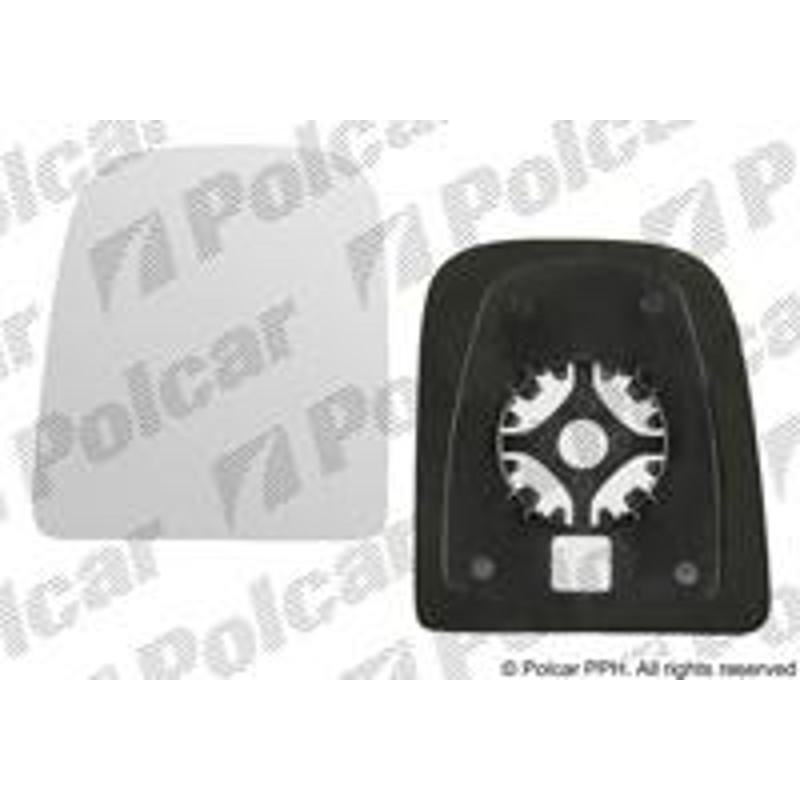 POLCAR Sklo vonkajšieho zrkadla s držiakom 3080545E