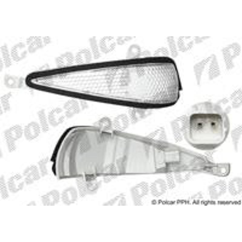 POLCAR Bočný blinker v spätnom zrkadle 3829195E