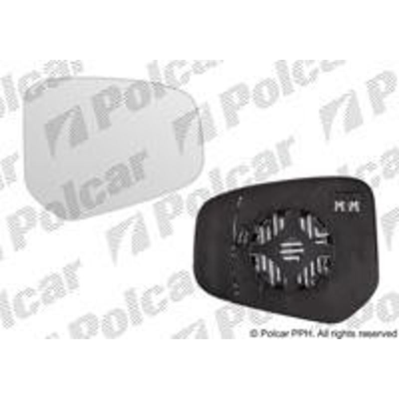 POLCAR Sklo vonkajšieho zrkadla s držiakom 32U3555E