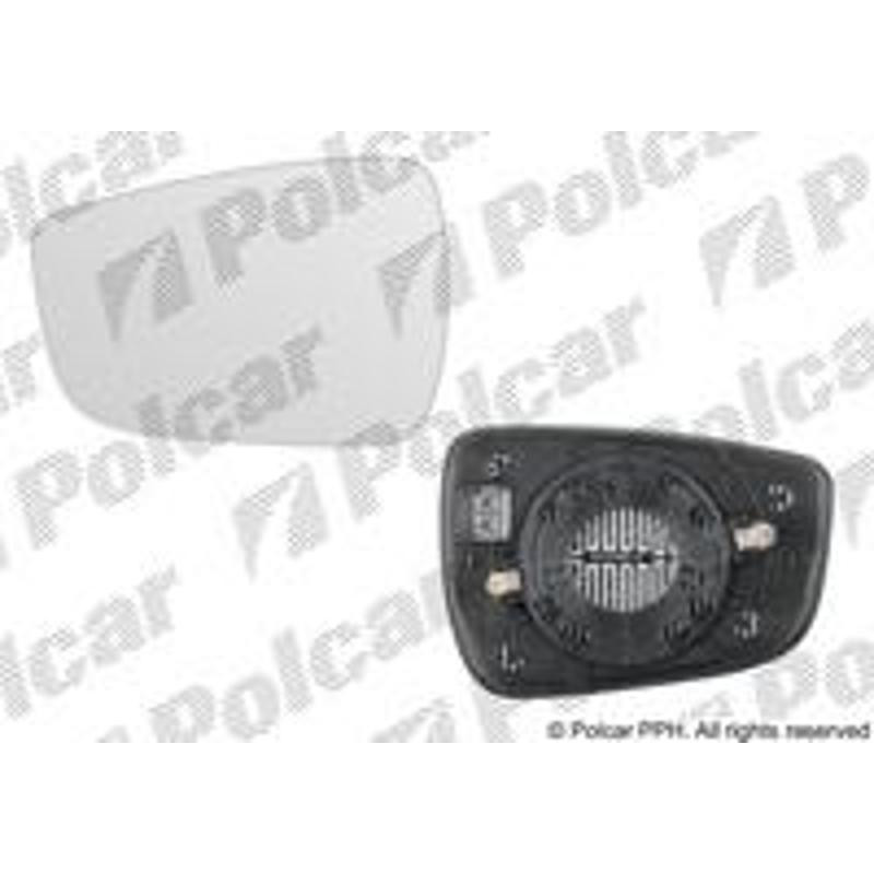 POLCAR Sklo vonkajšieho zrkadla s držiakom 40C2546E