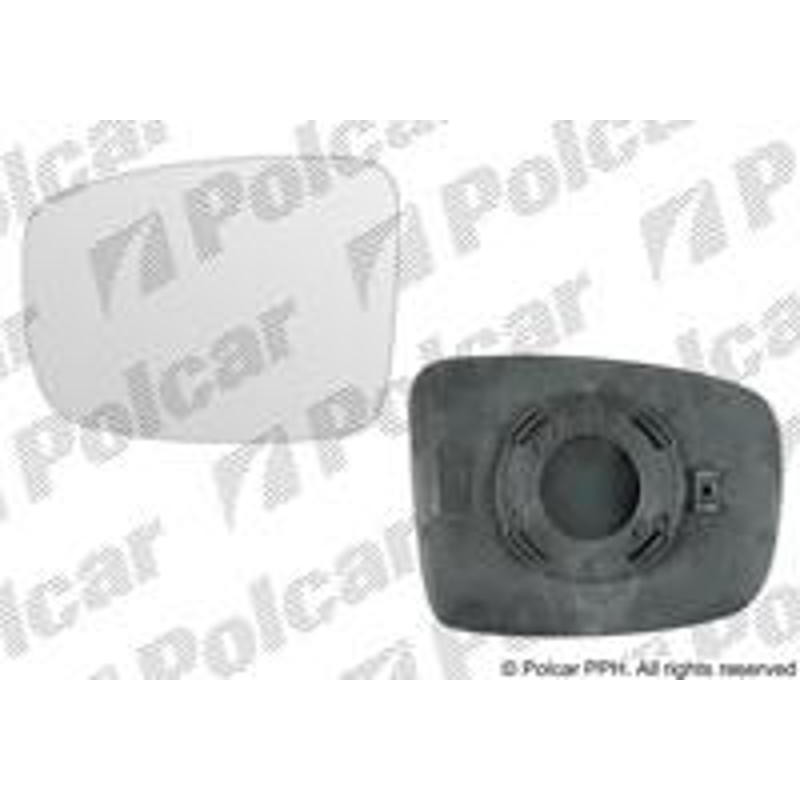 POLCAR Sklo vonkajšieho zrkadla s držiakom 4003544E