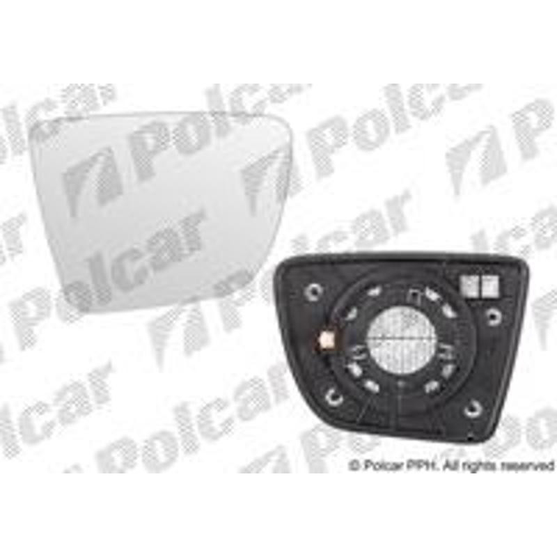 POLCAR Sklo vonkajšieho zrkadla s držiakom 4108555E