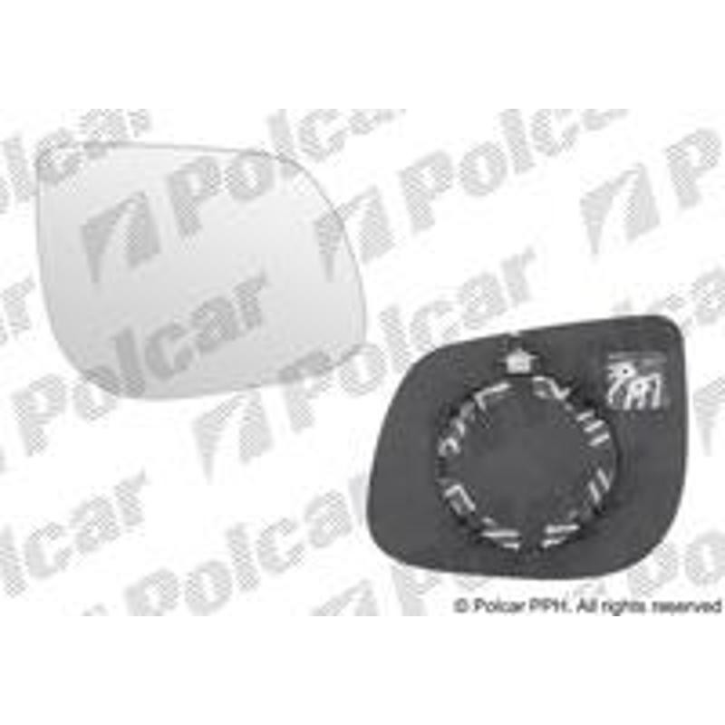 POLCAR Sklo vonkajšieho zrkadla s držiakom 41A1554E