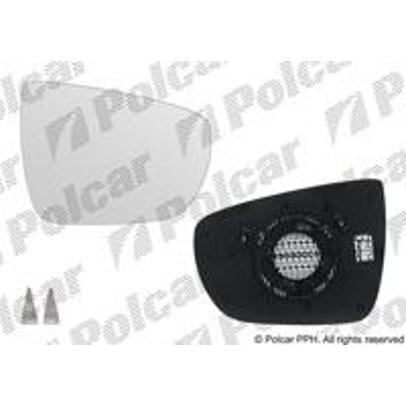 POLCAR Sklo vonkajšieho zrkadla s držiakom 41M1555E