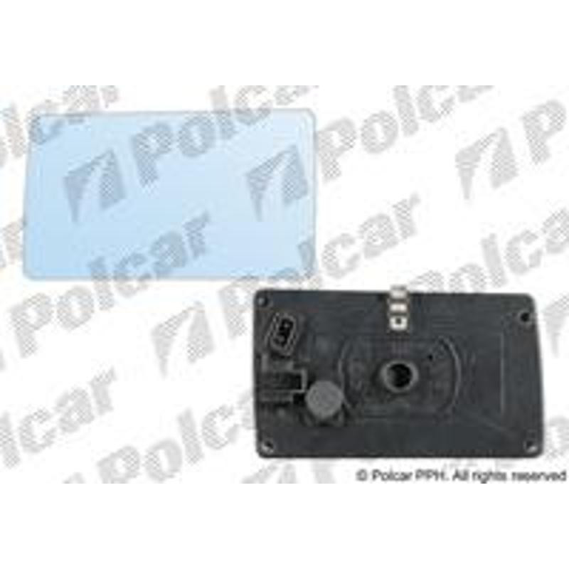 POLCAR Sklo vonkajšieho zrkadla s držiakom 5014546E