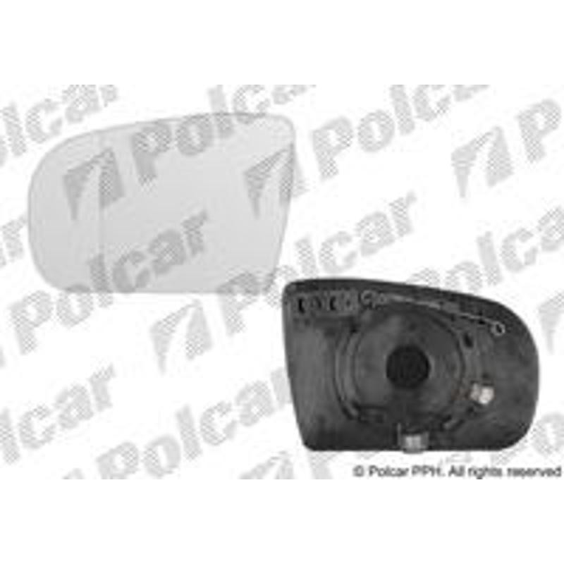 POLCAR Sklo vonkajšieho zrkadla s držiakom 5015542E