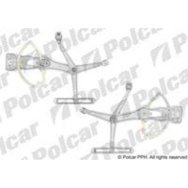 POLCAR Mechanizmus stahovania okna el. bez motora 5044PSG1