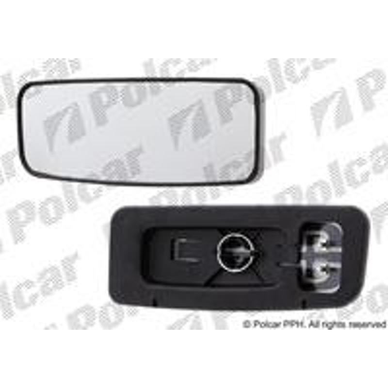 POLCAR Sklo vonkajšieho zrkadla s držiakom 50655412E