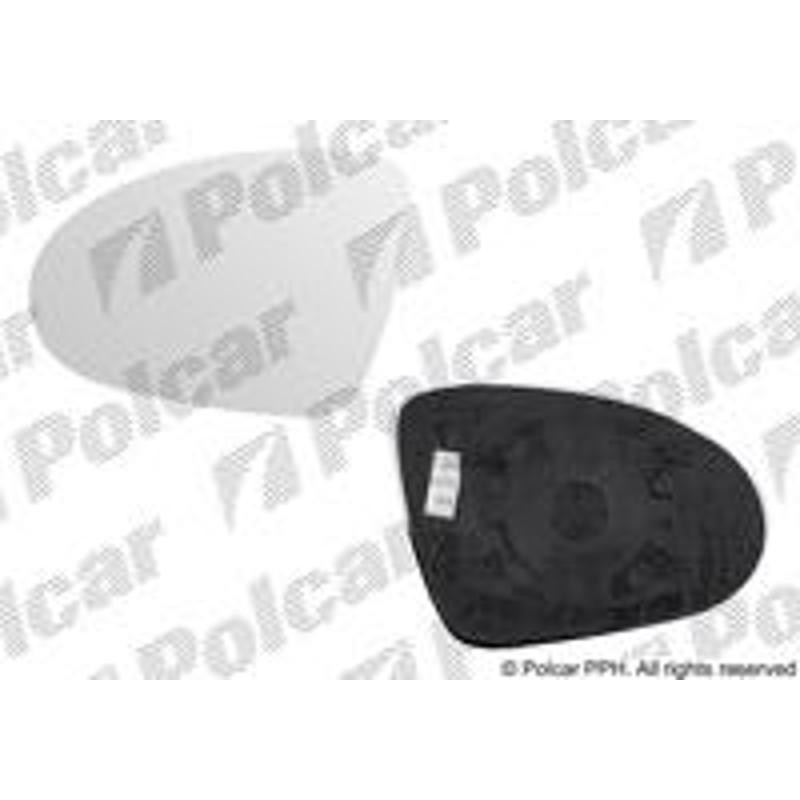 POLCAR Sklo vonkajšieho zrkadla s držiakom 5097544E