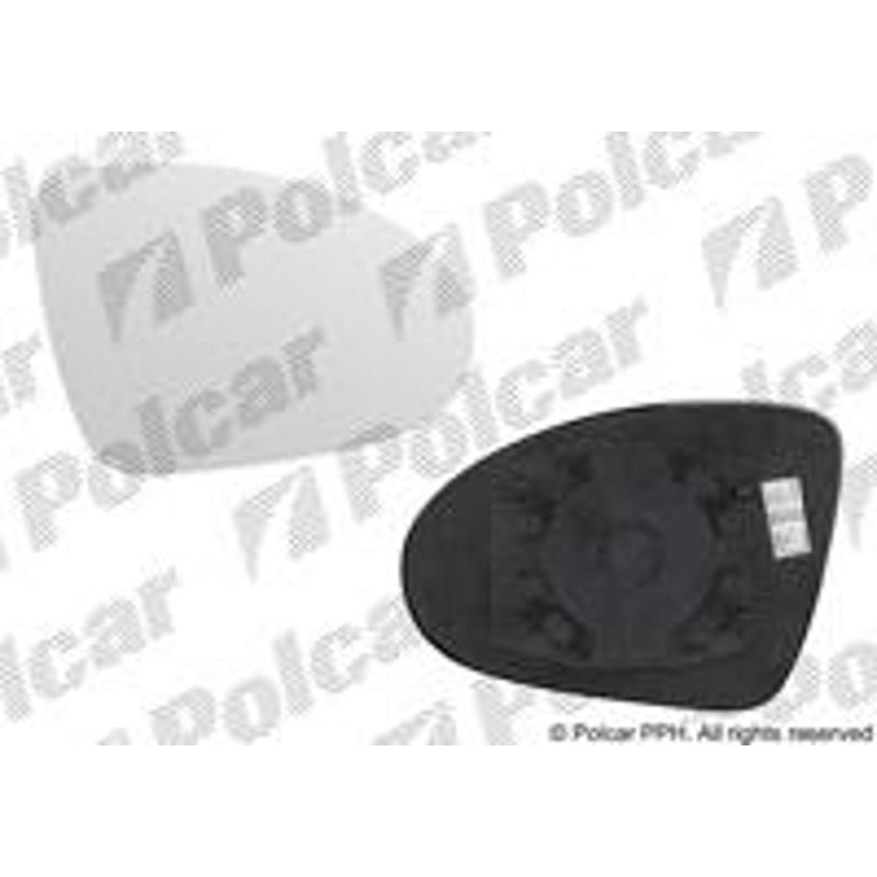 POLCAR Sklo vonkajšieho zrkadla s držiakom 5097554E