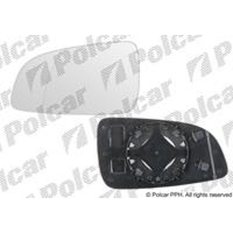 POLCAR Sklo vonkajšieho zrkadla s držiakom 5509544E