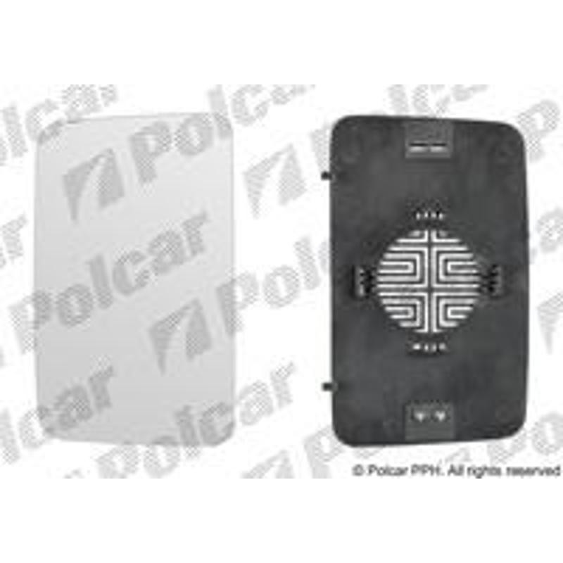 POLCAR Sklo vonkajšieho zrkadla s držiakom 5702546E