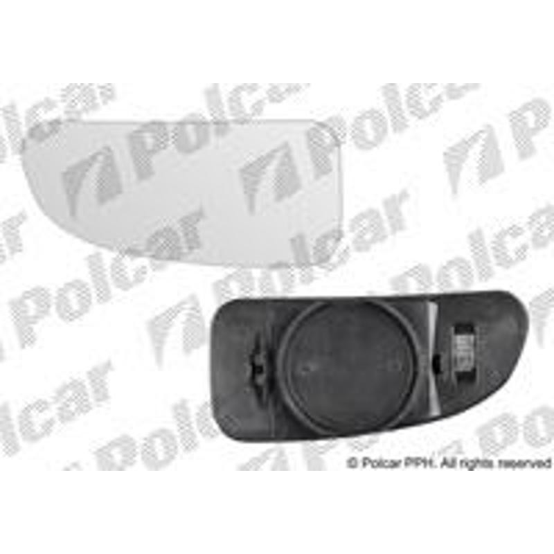 POLCAR Sklo vonkajšieho zrkadla s držiakom 5702549E