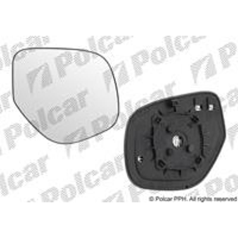 POLCAR Sklo vonkajšieho zrkadla s držiakom 57X1555E