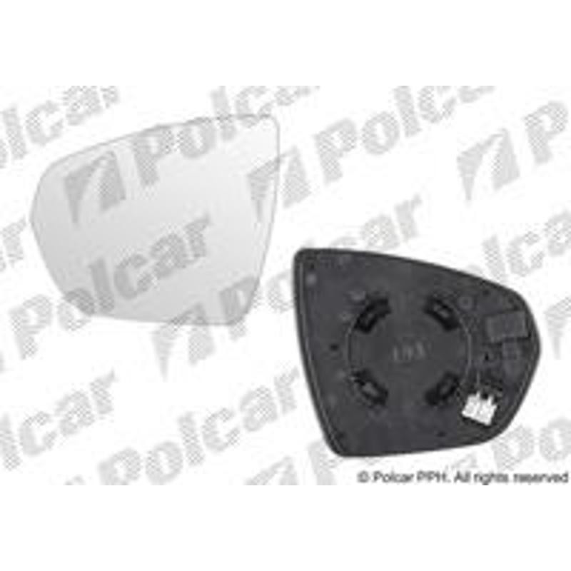 POLCAR Sklo vonkajšieho zrkadla s držiakom 57X2545E