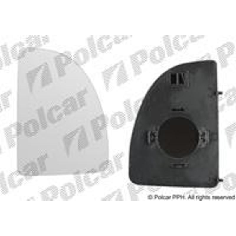 POLCAR Sklo vonkajšieho zrkadla s držiakom 5702545E