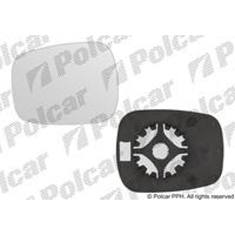 POLCAR Sklo vonkajšieho zrkadla s držiakom 6061542E
