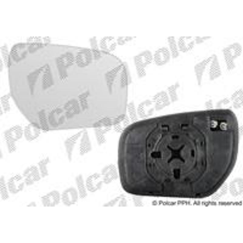 POLCAR Sklo vonkajšieho zrkadla s držiakom 6080555E