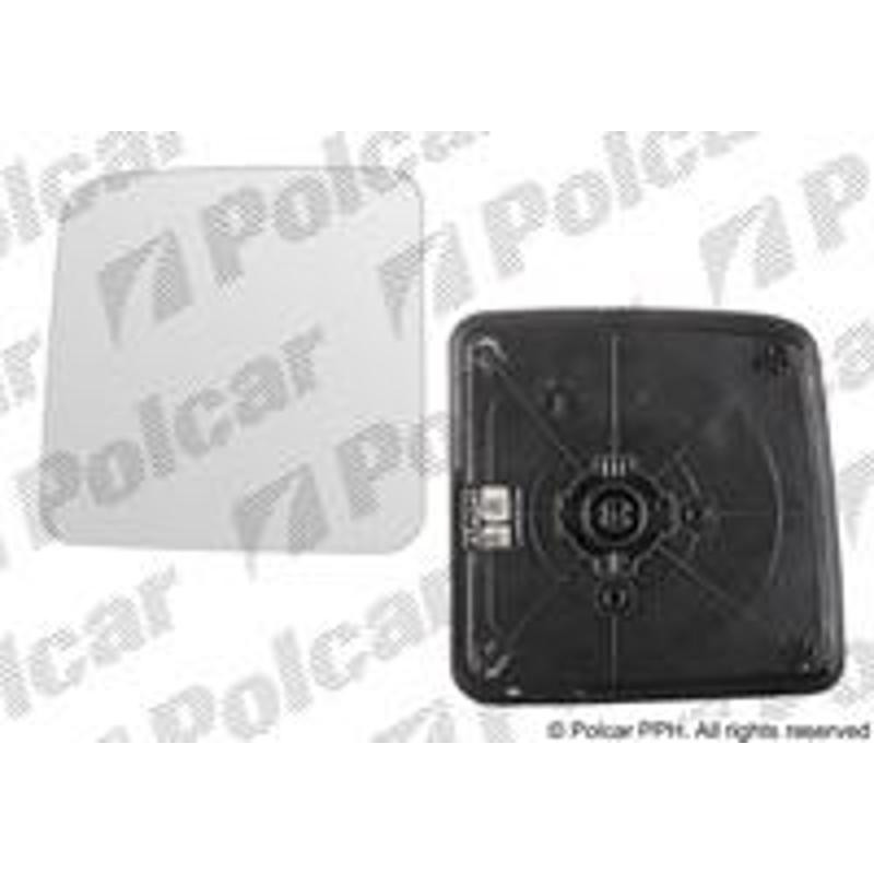 POLCAR Sklo vonkajšieho zrkadla s držiakom 7409544E