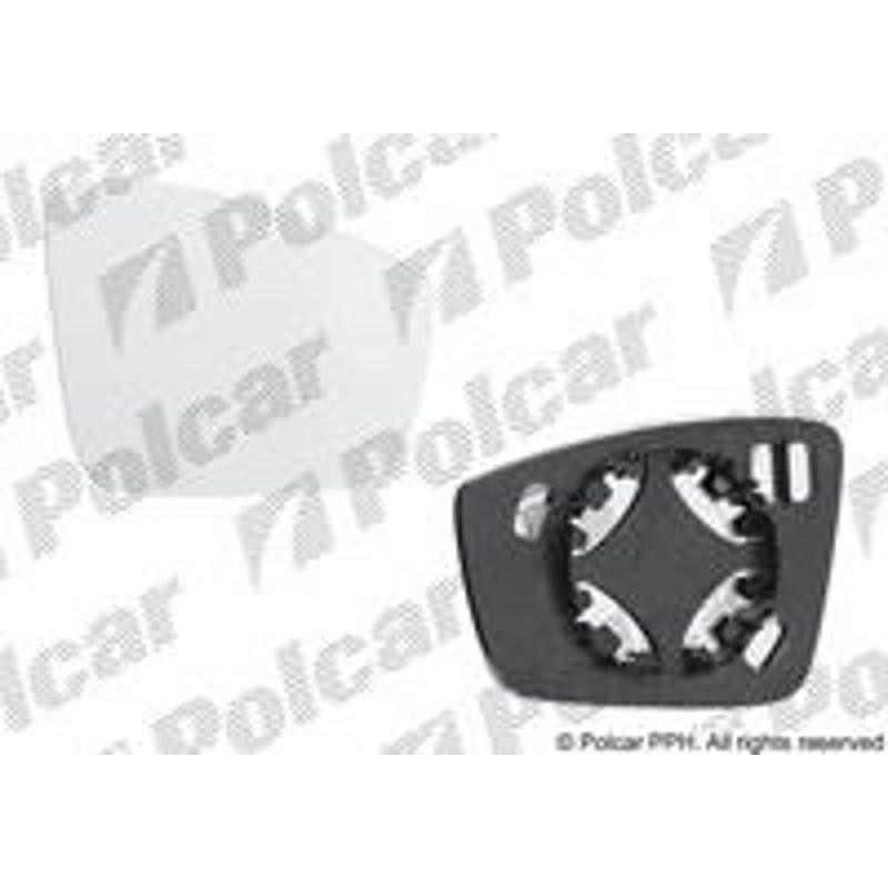POLCAR Sklo vonkajšieho zrkadla s držiakom 69B2554E