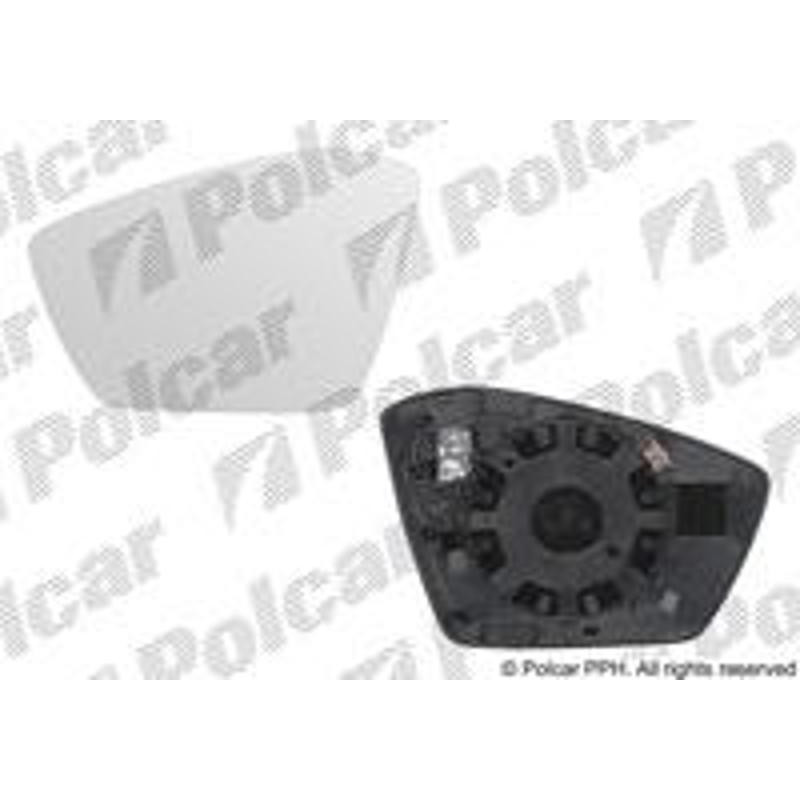 POLCAR Sklo vonkajšieho zrkadla s držiakom 69D1545E