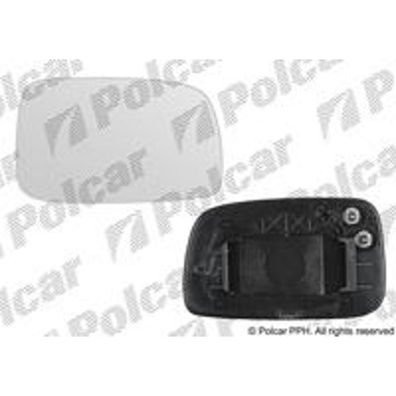 POLCAR Sklo vonkajšieho zrkadla s držiakom 8125545E