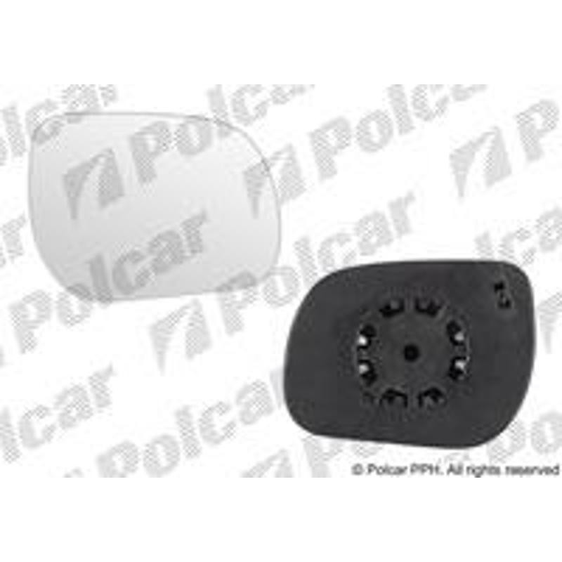 POLCAR Sklo vonkajšieho zrkadla s držiakom 8159554E
