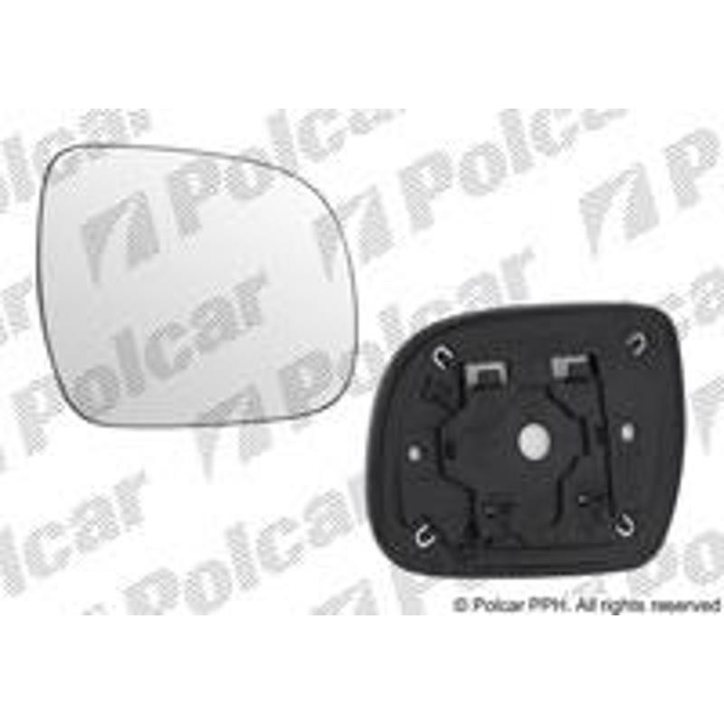 POLCAR Sklo vonkajšieho zrkadla s držiakom 8192554E