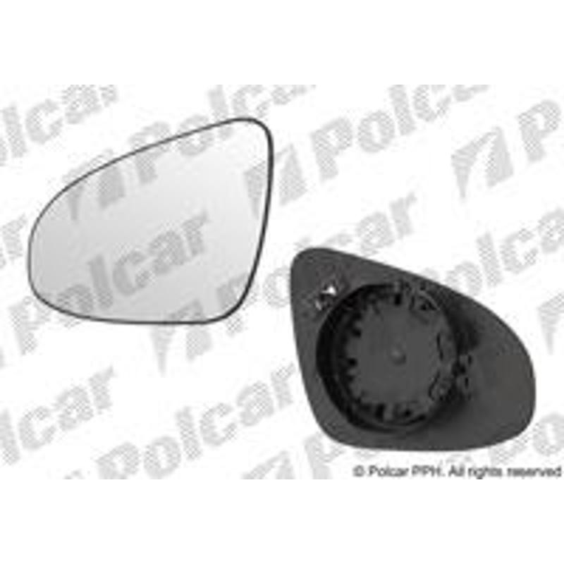 POLCAR Sklo vonkajšieho zrkadla s držiakom 81B2545E