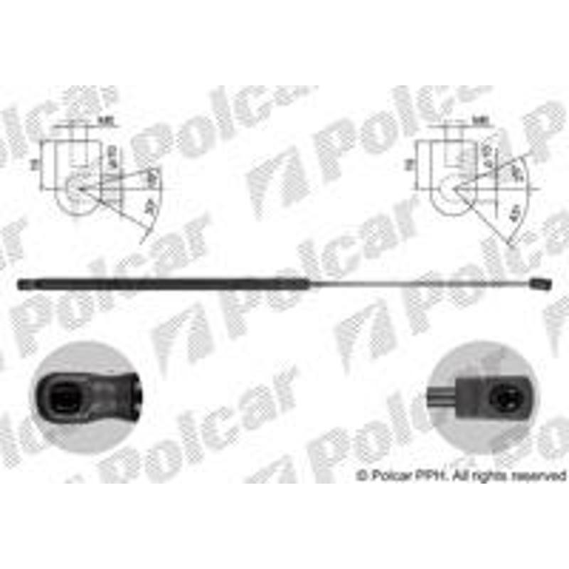 POLCAR Plynová pružina 9516ASD