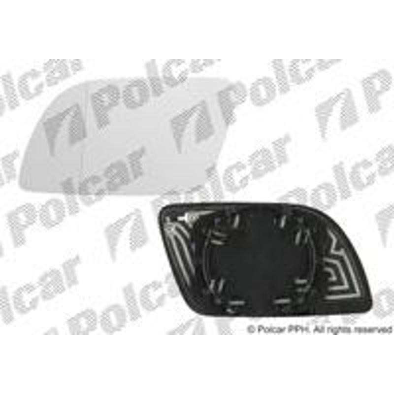 POLCAR Sklo vonkajšieho zrkadla s držiakom 9526544E
