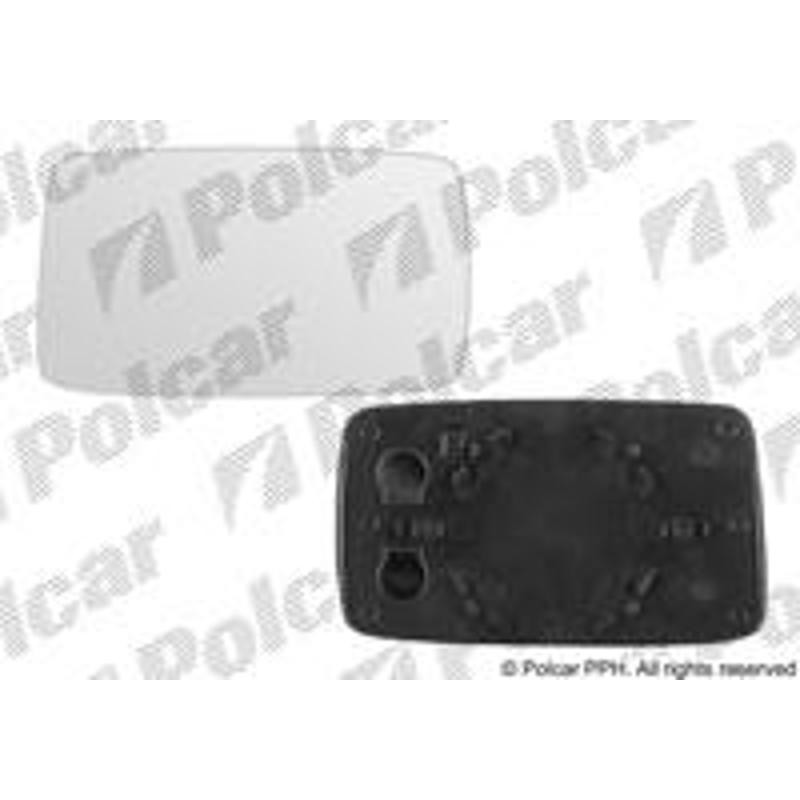 POLCAR Sklo vonkajšieho zrkadla s držiakom 9538541E