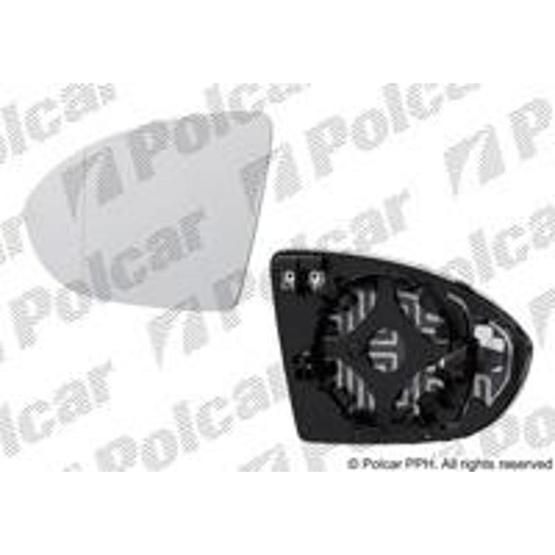 POLCAR Sklo vonkajšieho zrkadla s držiakom 95L1545E