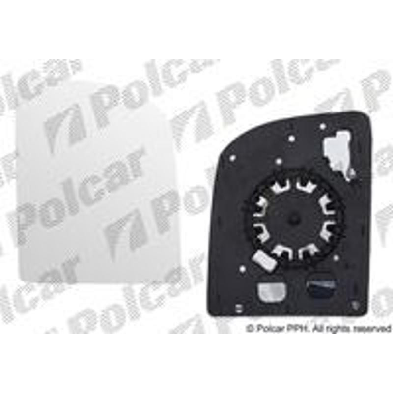POLCAR Sklo vonkajšieho zrkadla s držiakom 95N2553E