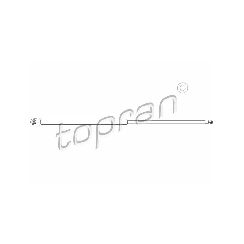 TOPRAN Pneumatická pružina, Batožinový/nákladný priestor 112 072