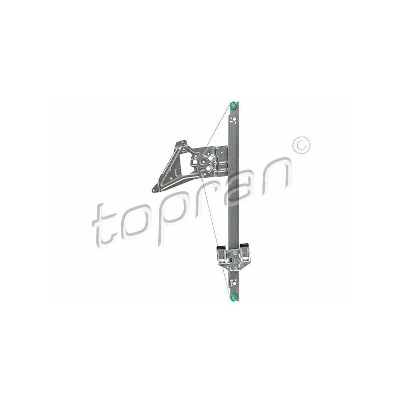 TOPRAN Mechanizmus zdvíhania okna 114 669