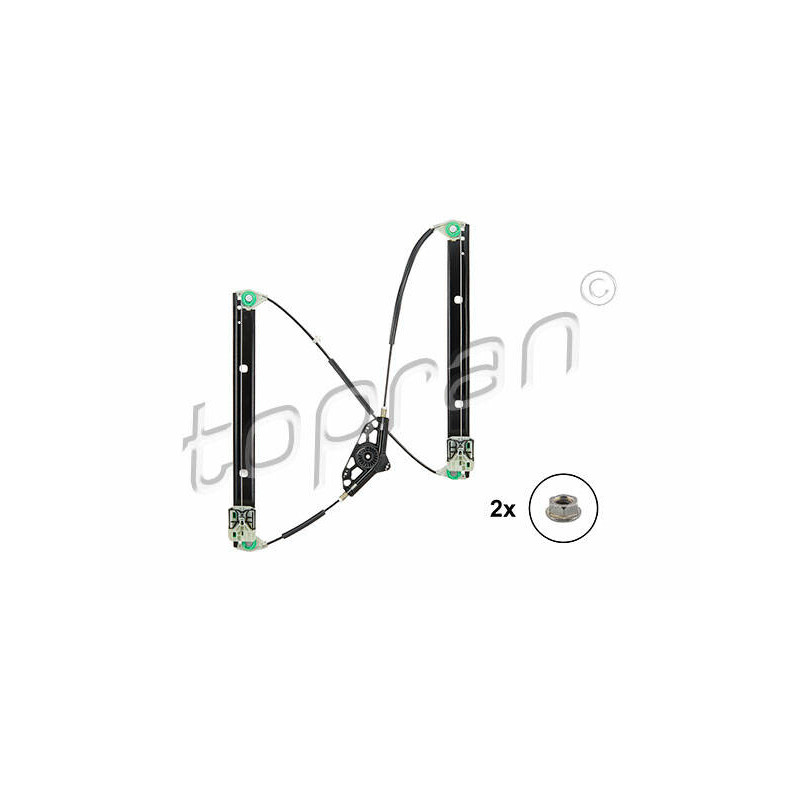 TOPRAN Mechanizmus zdvíhania okna 117 233