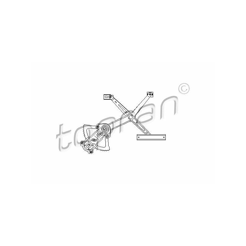 TOPRAN Mechanizmus zdvíhania okna 401 428