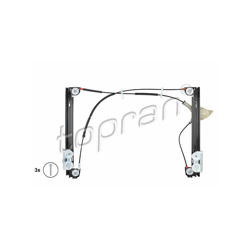 TOPRAN Mechanizmus zdvíhania okna 501 831