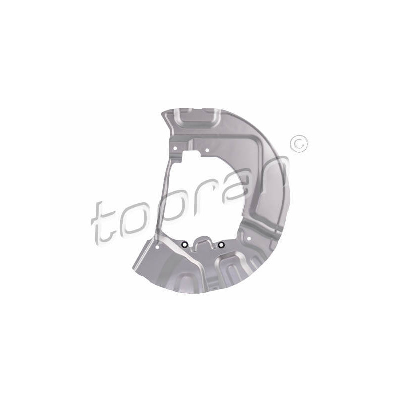 TOPRAN Ochranný plech proti rozstreku, Brzdový kotúč 503 008