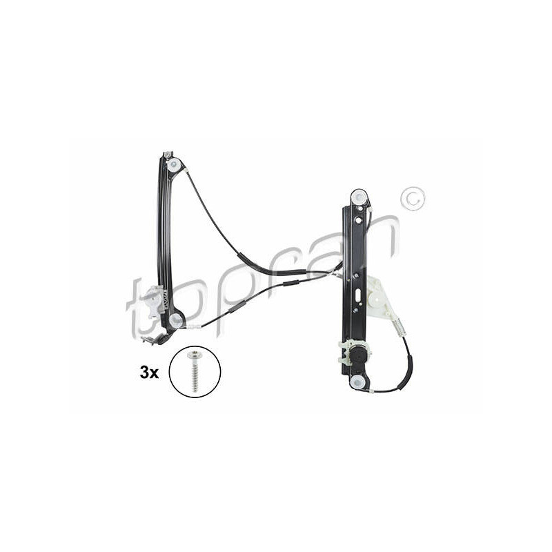 TOPRAN Mechanizmus zdvíhania okna 504 270