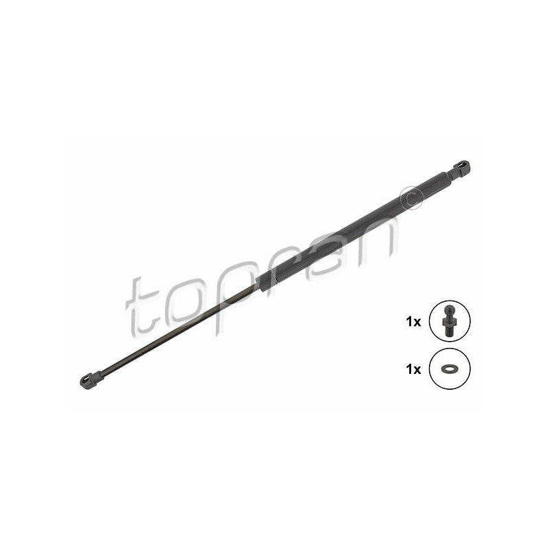 TOPRAN Pneumatická pružina, Batožinový/nákladný priestor 600 152