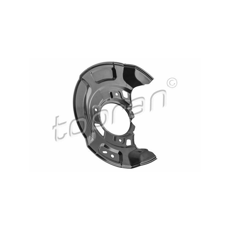 TOPRAN Ochranný plech proti rozstreku, Brzdový kotúč 601 273