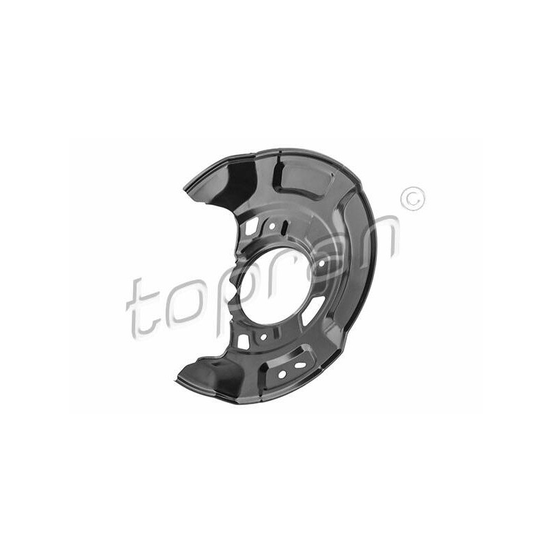 TOPRAN Ochranný plech proti rozstreku, Brzdový kotúč 601 274