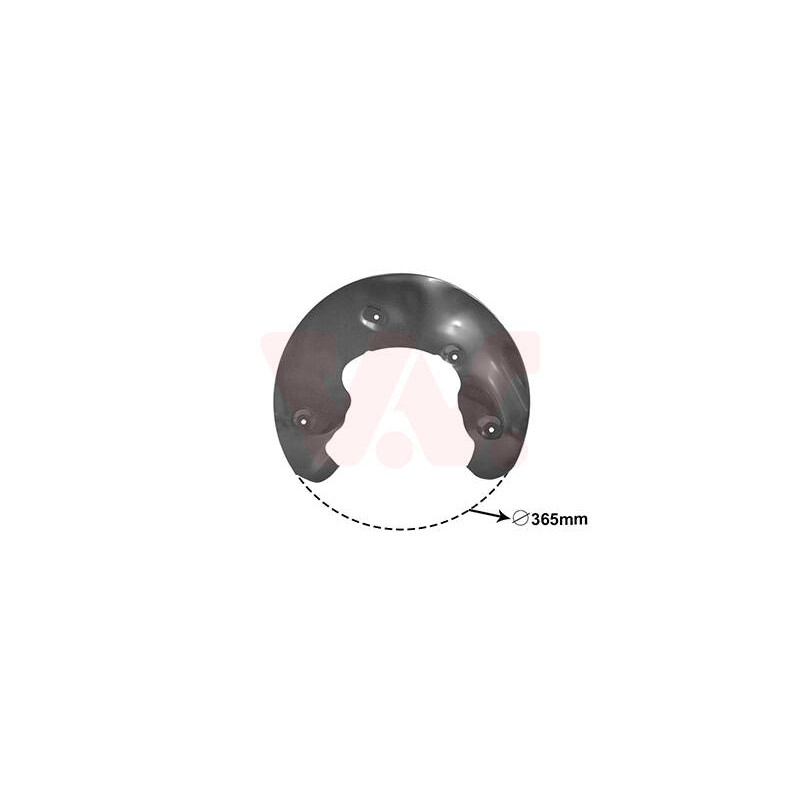 VAN WEZEL Ochranný plech proti rozstreku, Brzdový kotúč 0327371