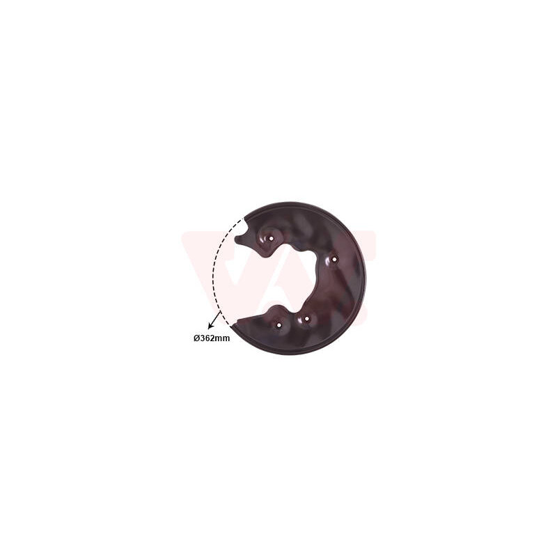 VAN WEZEL Ochranný plech proti rozstreku, Brzdový kotúč 0327374