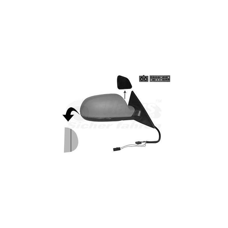 VAN WEZEL Vonkajšie spätné zrkadlo 0384828