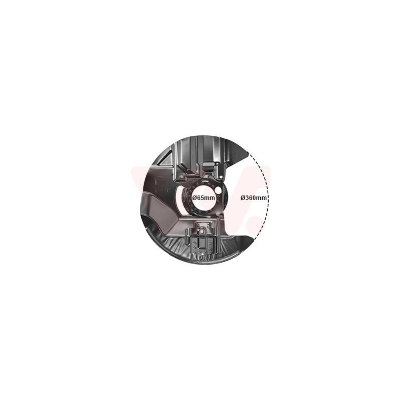 VAN WEZEL Ochranný plech proti rozstreku, Brzdový kotúč 0647371